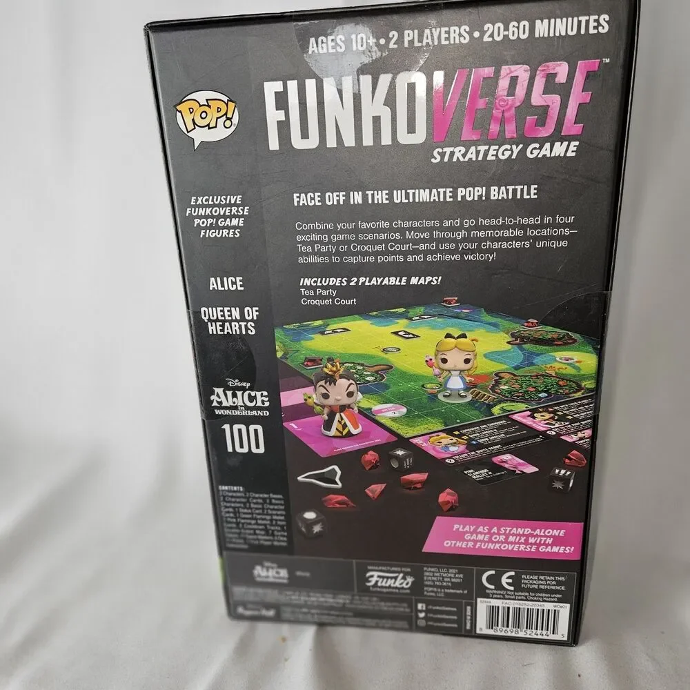 Funko Verse Alice In Wonderland Strategy Board Game Funkoverse Diamond Chase